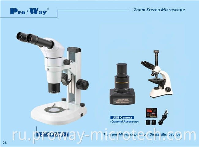 Профессиональный стерео микроскоп (ZTX-PW900)